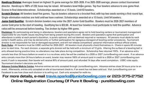 DuBois Lanes Youth Shootout